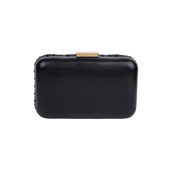Black Woven Clutch